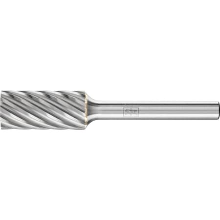 Pferd Carbide Bur - Cylind. Plain End, INOX Cut - 1/2" x 1" x 1/4" Shank - SA-5 24107